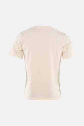 Ecru T-shirt met korte mouwen van ORIGINALS BY JACK & JONES, achterkant in close-up weergegeven.