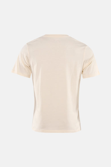 Ecru T-shirt met korte mouwen van ORIGINALS BY JACK & JONES, achterkant in close-up weergegeven.