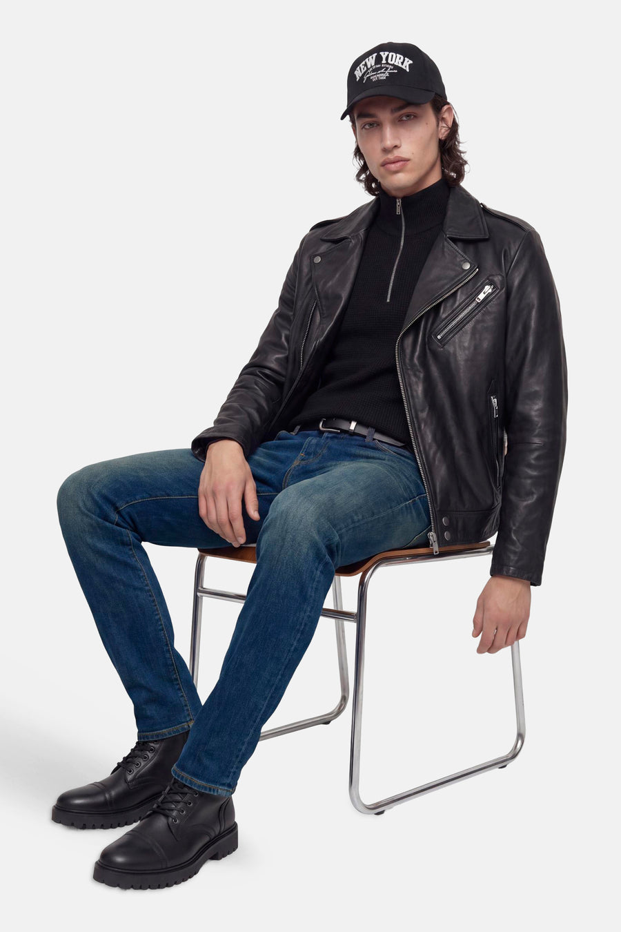 GLENN - dark blue denim