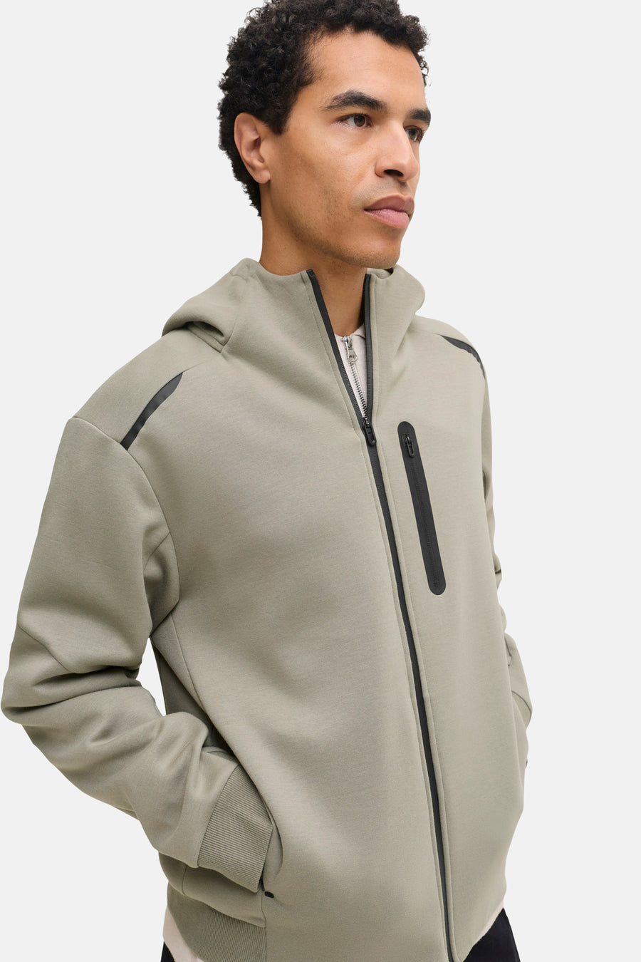 Sweater met kap groen - CORE BY JACK & JONES