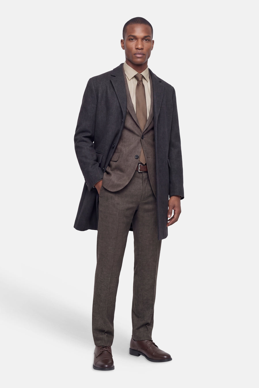 Hemd (lange mouwen) beige - PREMIUM by JACK & JONES