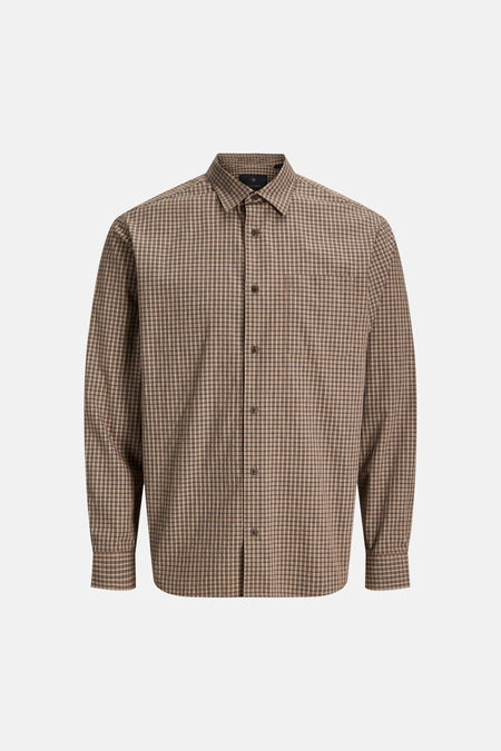 Hemd (lange mouwen) bruin - PREMIUM by JACK & JONES