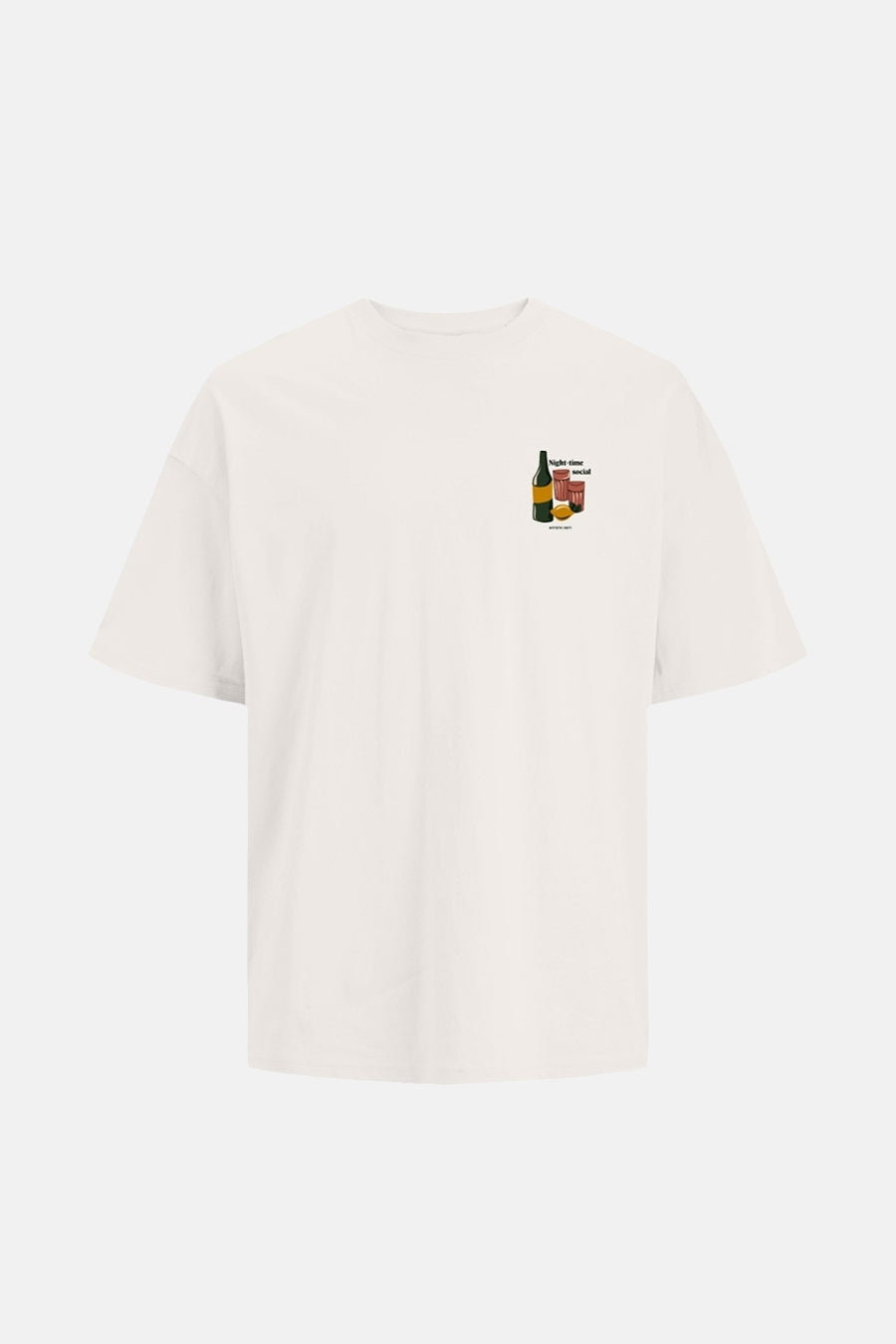 T-shirt met korte mouwen - ecru - ORIGINALS BY JACK & JONES