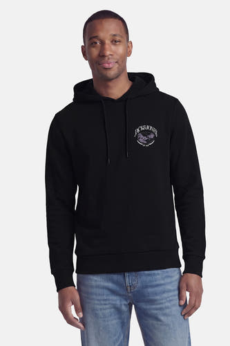 Sweater met kap - zwart