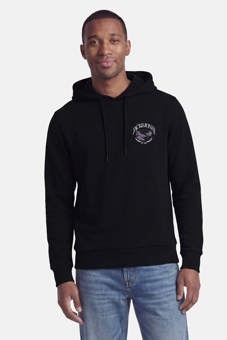 Sweater met kap - zwart