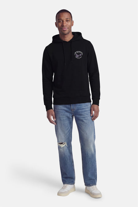 Sweater met kap - zwart