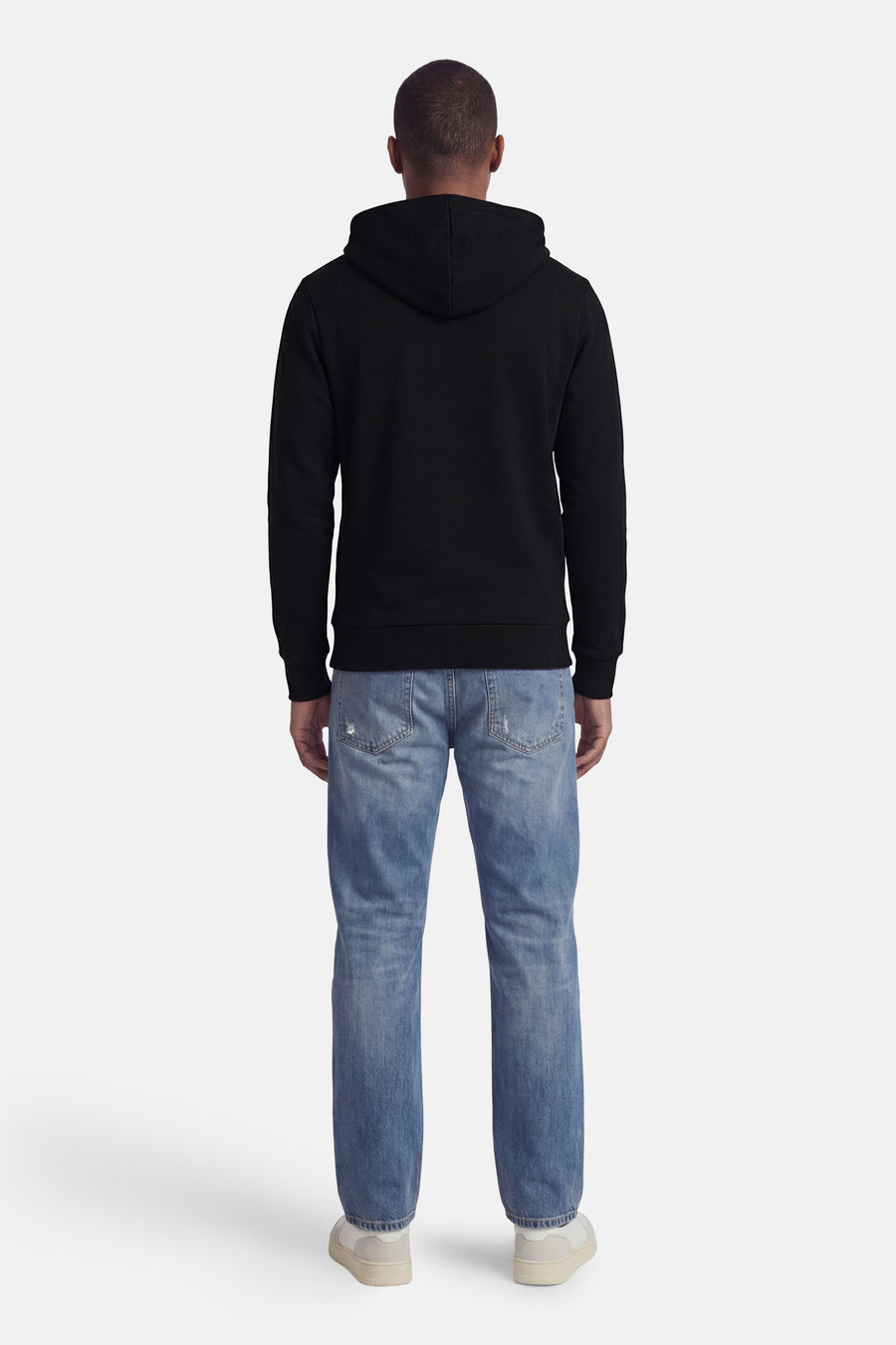 Sweater met kap - zwart