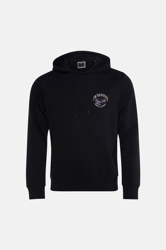 Sweater met kap - zwart