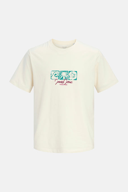 T-shirt met korte mouwen - ecru