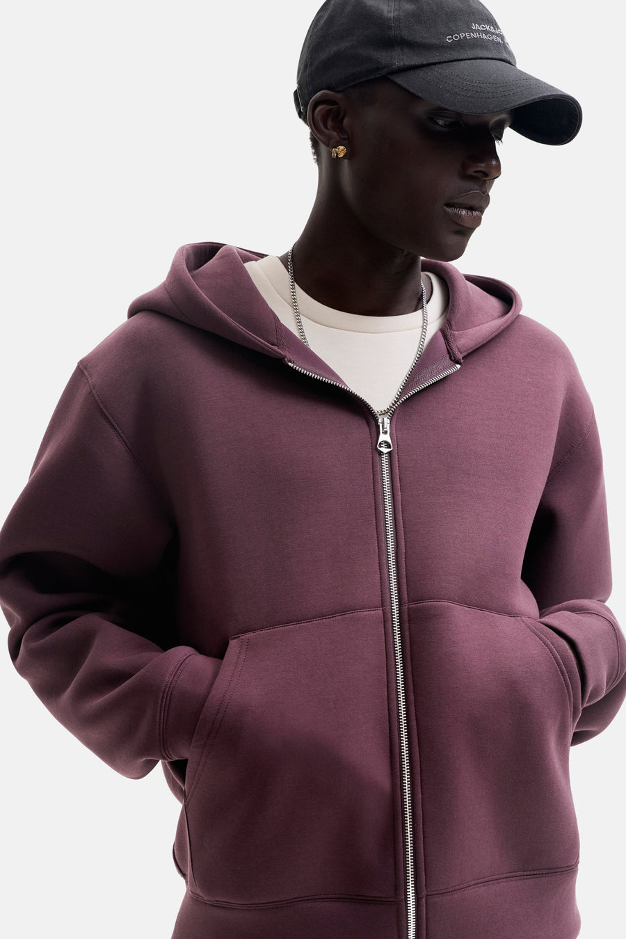 Sweat à capuche rouge - CORE BY JACK & JONES