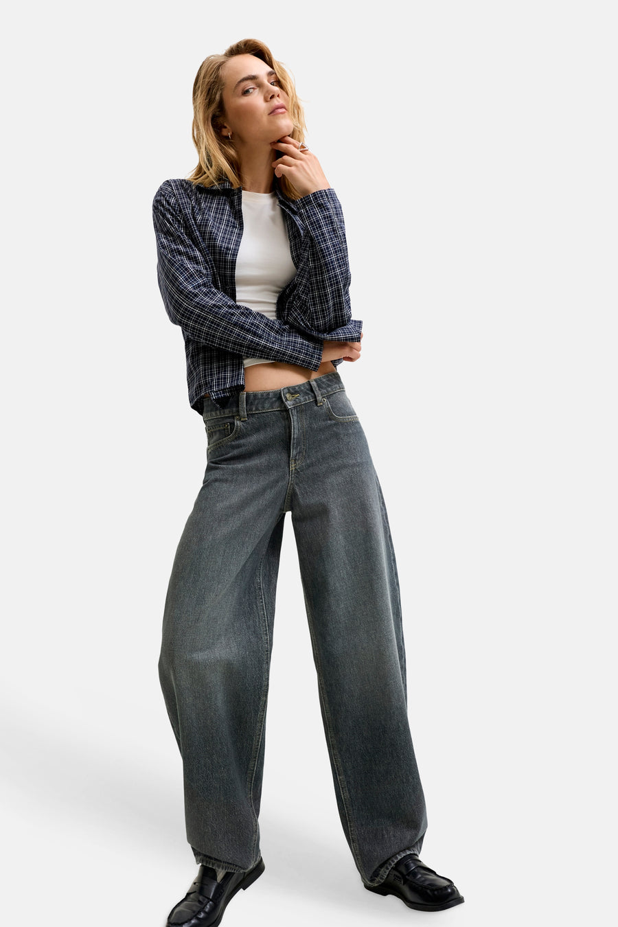 Jeans special fit dark grey denim - JJXX