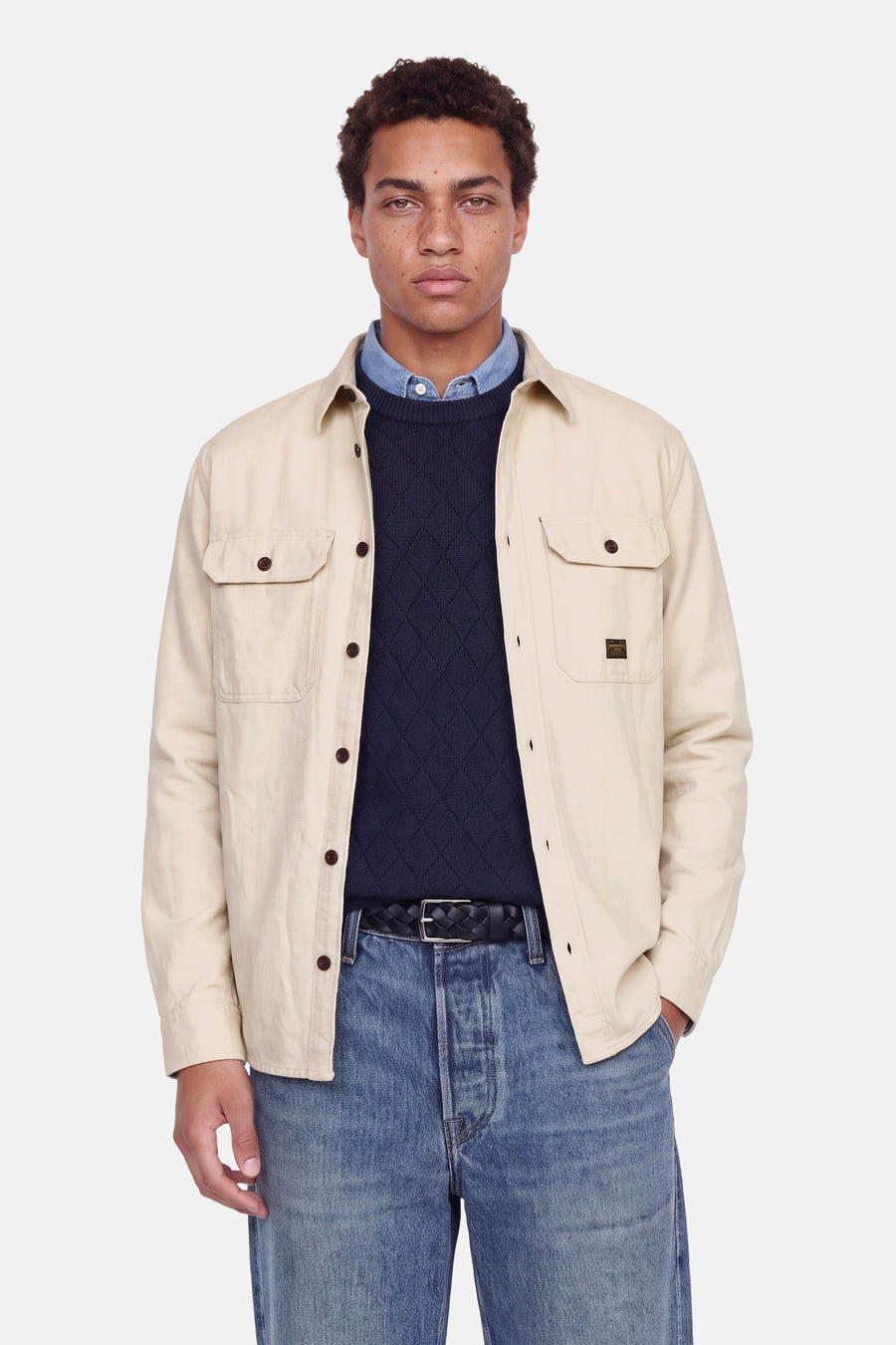 Chemise (manches longues) beige - ORIGINALS BY JACK & JONES