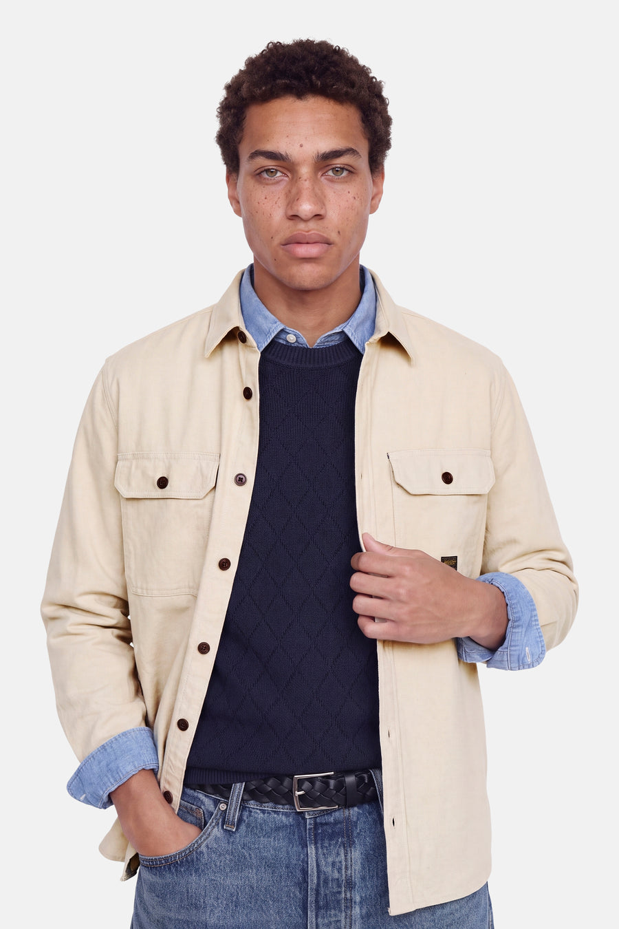 Chemise (manches longues) beige - ORIGINALS BY JACK & JONES
