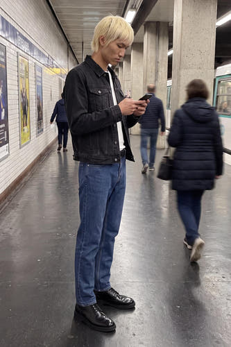 Jeans straight dark blue denim - JACK & JONES JEANS INTELLIGENCE
