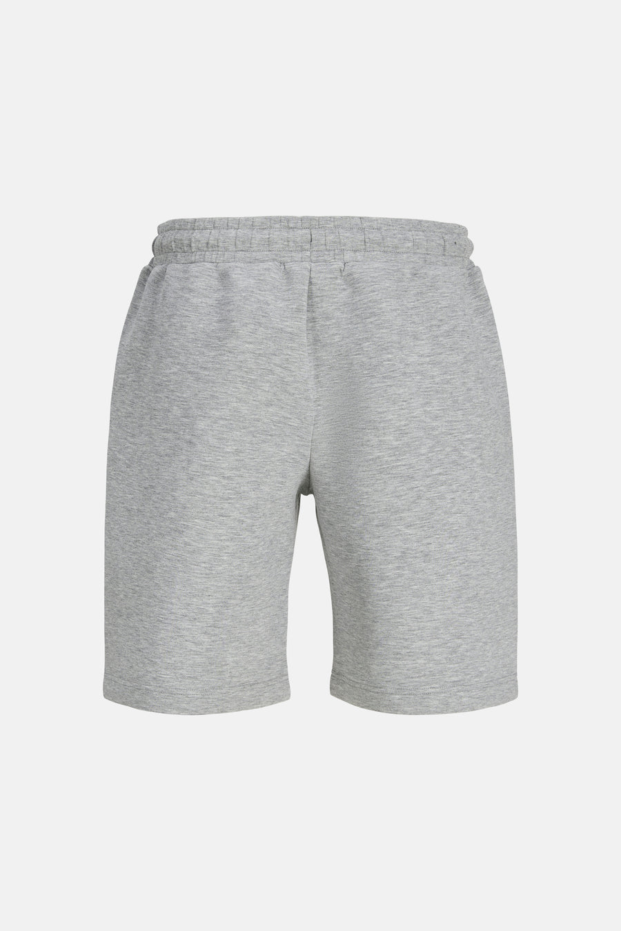 Grijze heren joggingshort van JACK & JONES JEANS INTELLIGENCE, melange stof, elastische taille, achterzijde weergave