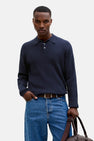 Pull met ronde hals - blauw
