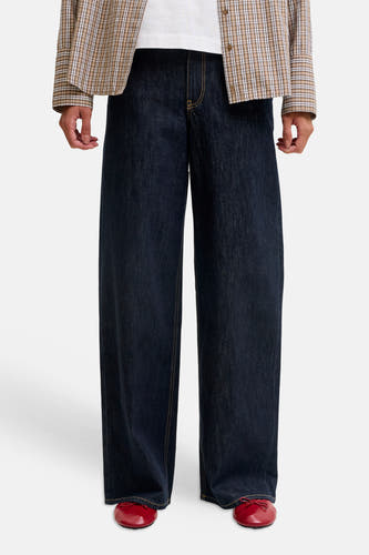 Jeans wide dark blue denim - JJXX