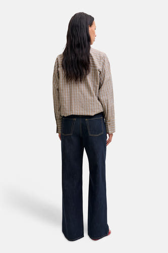 Jeans wide dark blue denim - JJXX