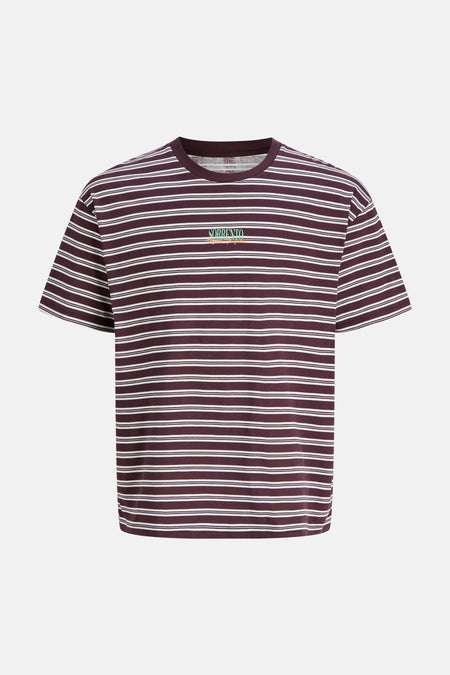 T-shirt (korte mouwen) paars - ORIGINALS BY JACK & JONES