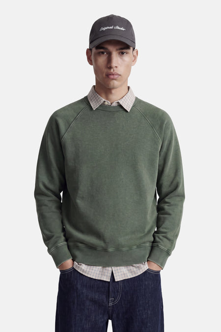 Sweat col O - vert