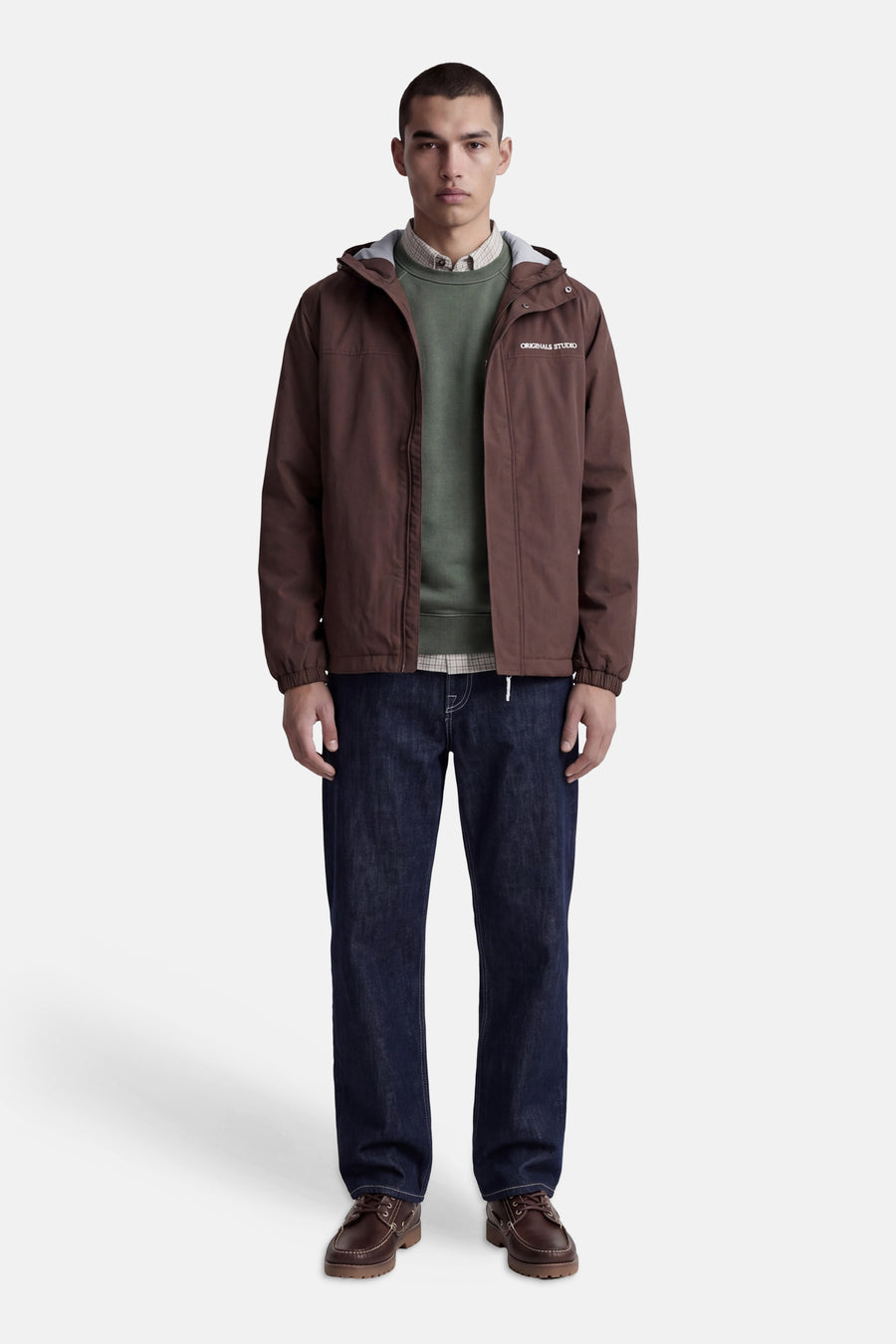Sweat col O vert - ORIGINALS BY JACK & JONES