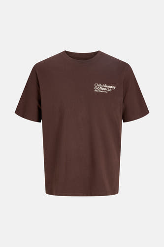 T-shirt (korte mouwen) bruin - ORIGINALS BY JACK & JONES