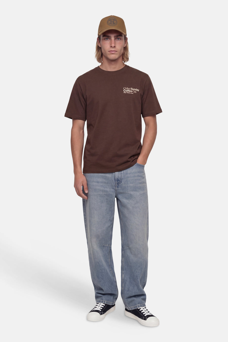 T-shirt met korte mouwen - bruin
