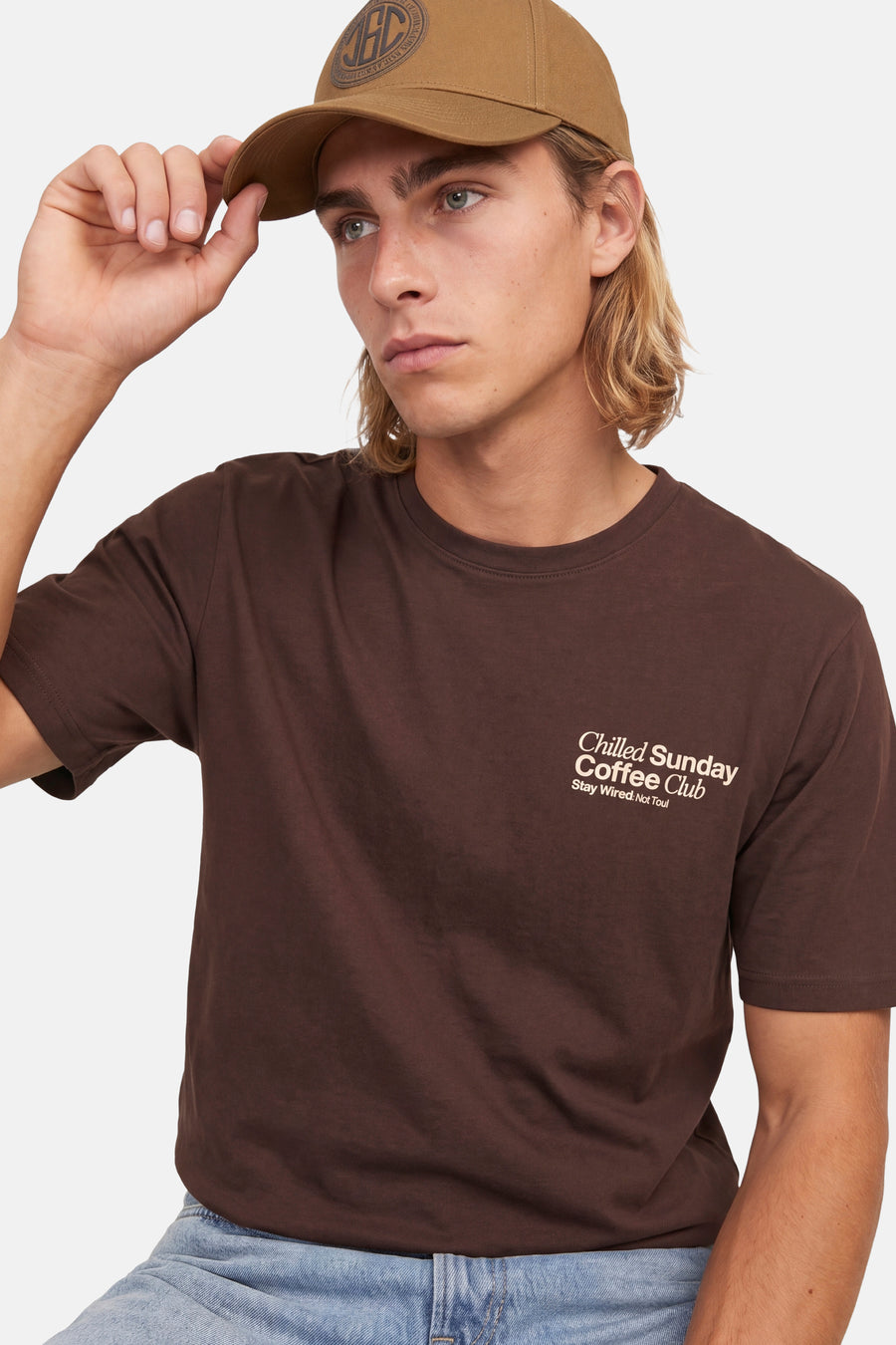 T-shirt met korte mouwen - bruin