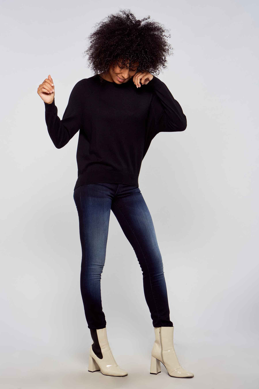 Slim jeans - dark blue denim
