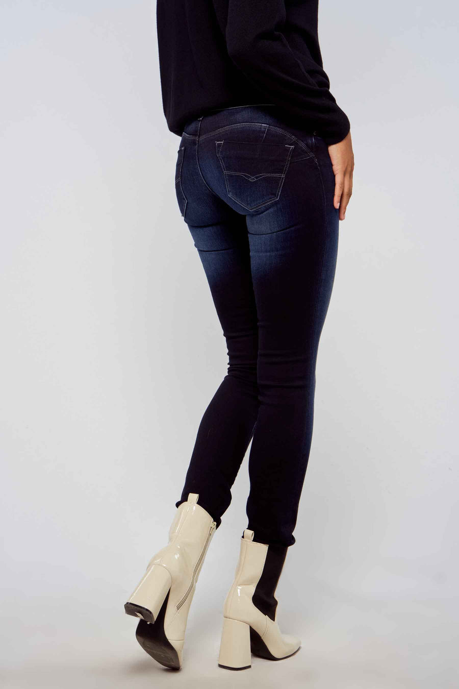 Slim jeans - dark blue denim