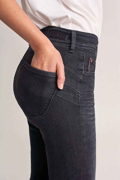 SECRET SKINNY - dark grey denim