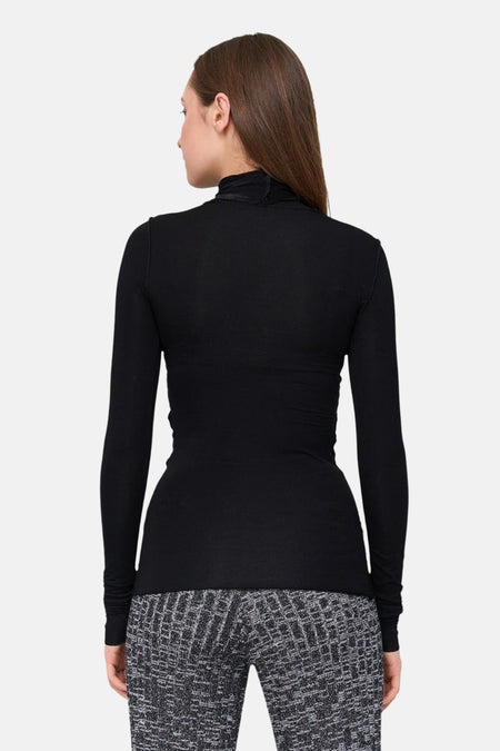 T-shirt met lange mouwen - zwart
