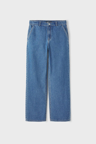 Wide jeans - mid blue denim