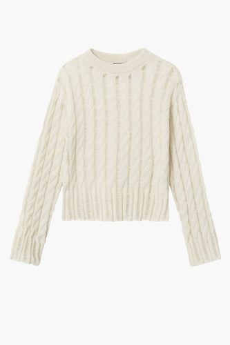 Pull met ronde hals - beige - LMTD