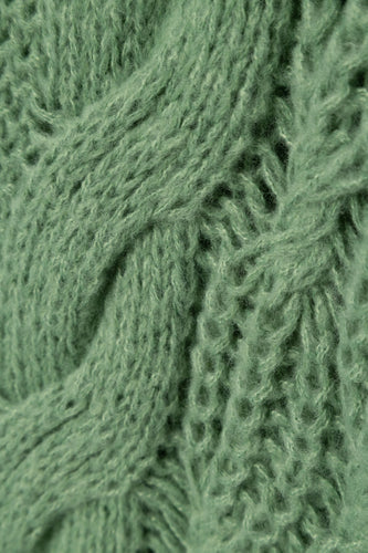 Pull met ronde hals - groen