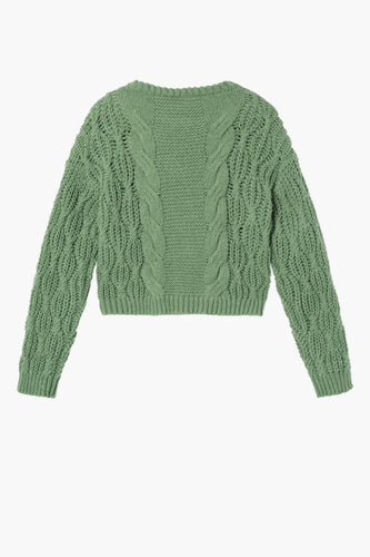 Pull met ronde hals - groen - LMTD
