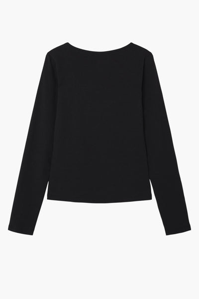 Pull col O Black denim - LMTD