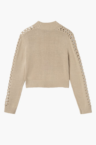 Pull met ronde hals - grijs - LMTD