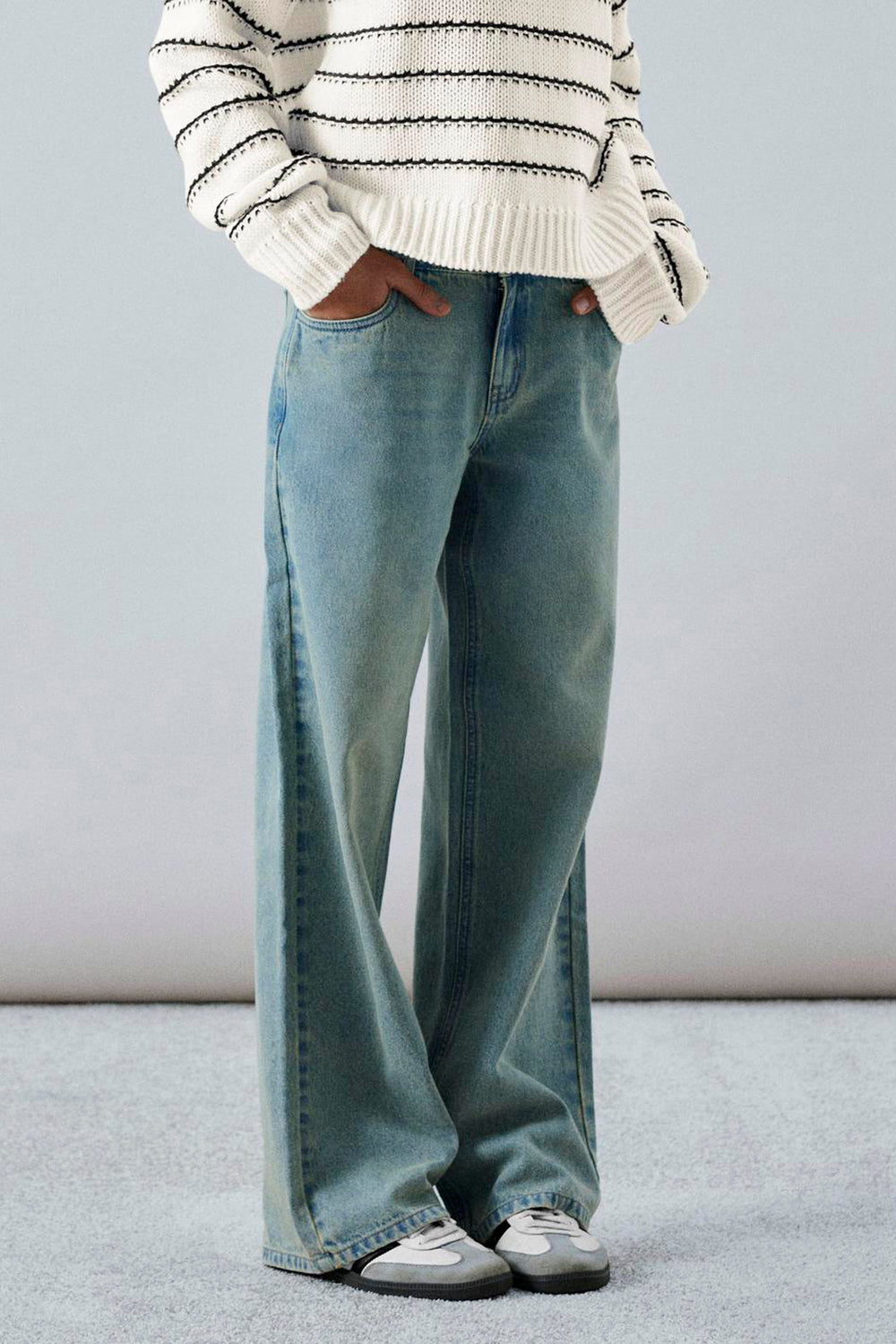 Jeans wide Light blue denim - LMTD
