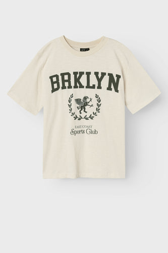 T-shirt met korte mouwen - beige - LMTD