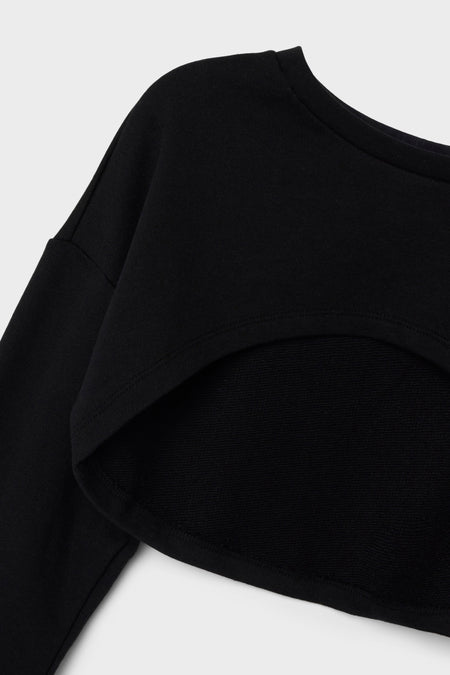Trui met ronde hals Black denim - LMTD
