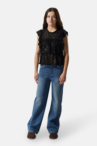 Broek - dark blue denim