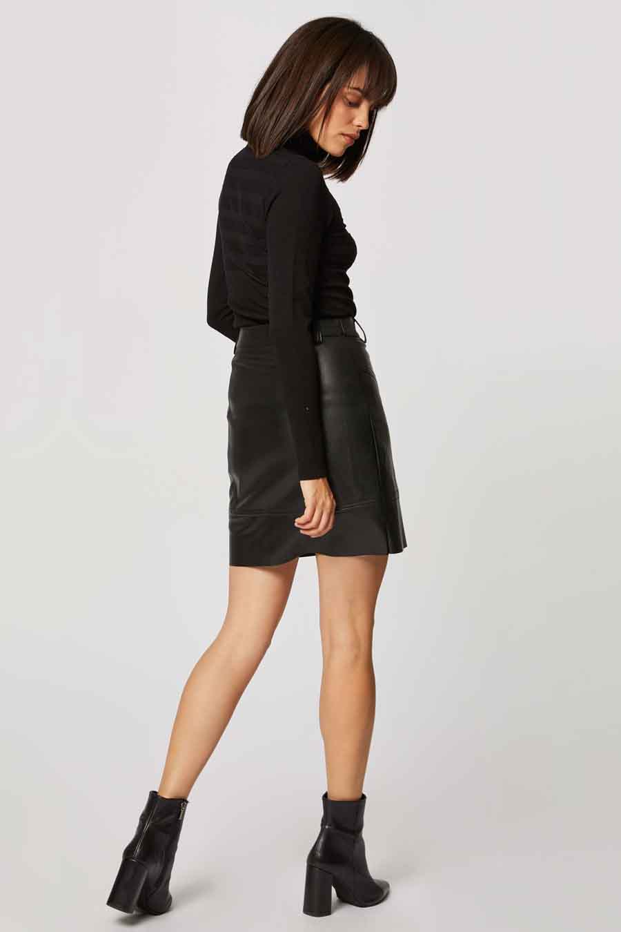 Trui met rolkraag zwart - Morgan De Toi - Morgan De Toi