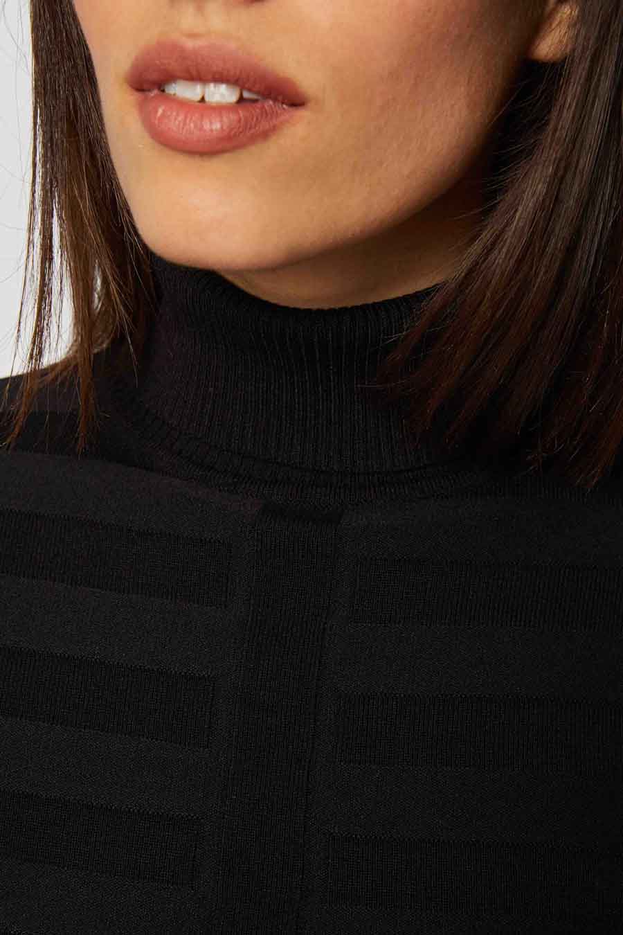 Trui met rolkraag zwart - Morgan De Toi - Morgan De Toi