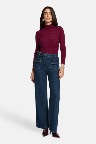 Trui met rolkraag paars - Morgan De Toi - Morgan De Toi