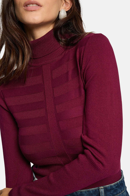 Pull col roulé mauve - Morgan De Toi