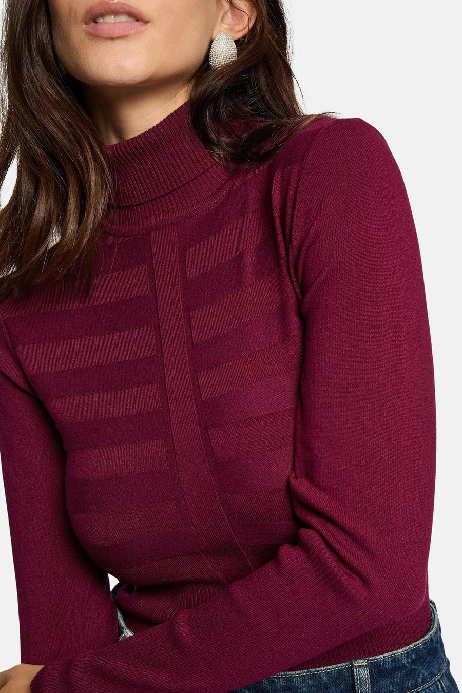 Trui met rolkraag paars - Morgan De Toi - Morgan De Toi