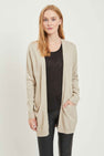 VIRIL OPEN L/S KNIT CARDIGAN - NOOS