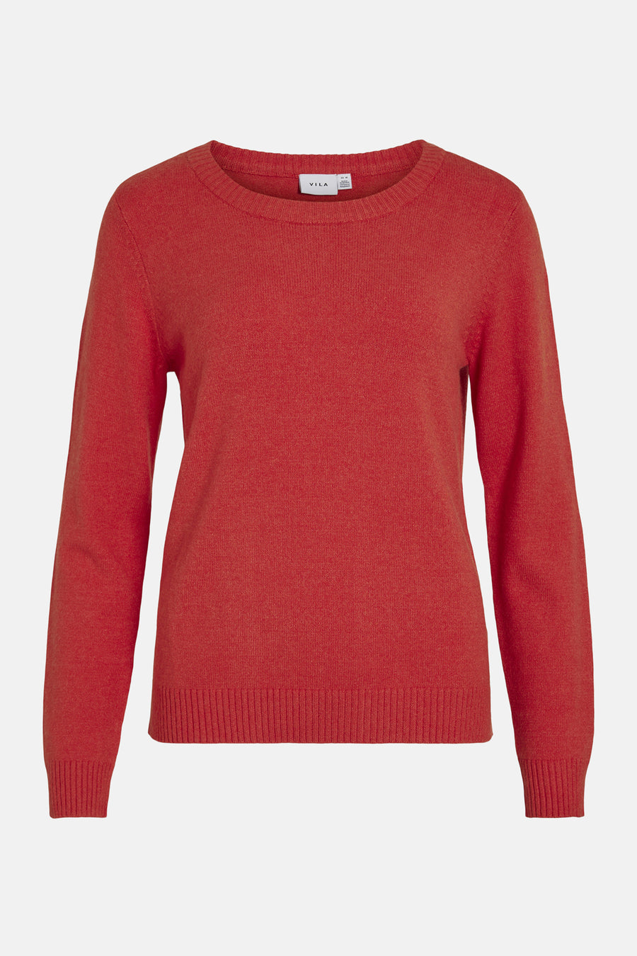 Pull met ronde hals - rood - VILA®