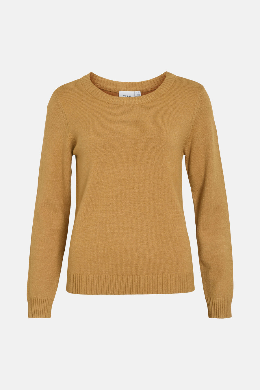 Pull met ronde hals - Geel - VILA®